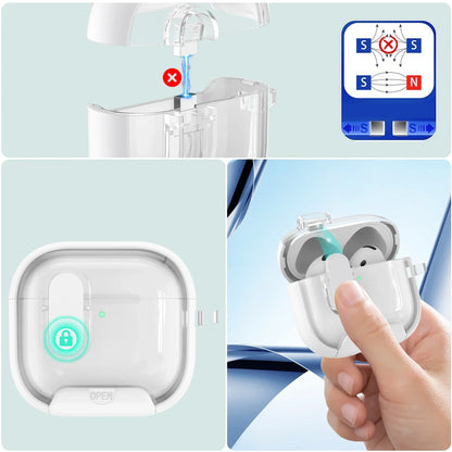 Secure Lock Clip Case for AirPods 4 & AirPods Pro 2 with Lanyard