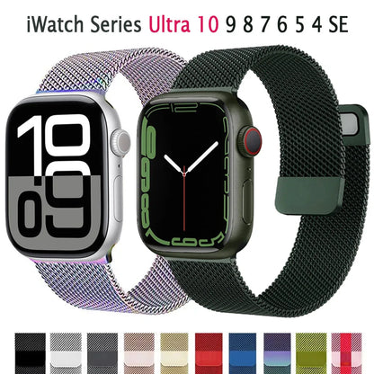 Milanese Magnetic Strap for Apple Watch Ultra & Series 10–4 SE Band