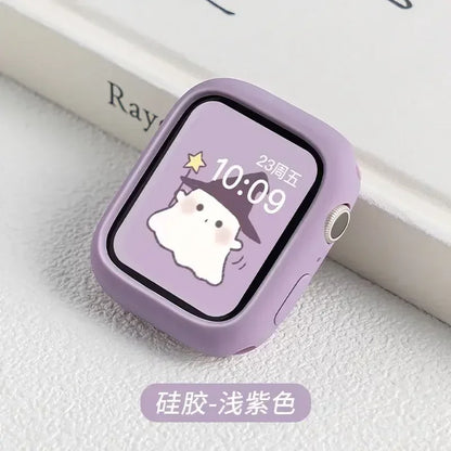 Silicone Bumper Case for Apple Watch Series 6–10 SE 42–46mm Protective Cover