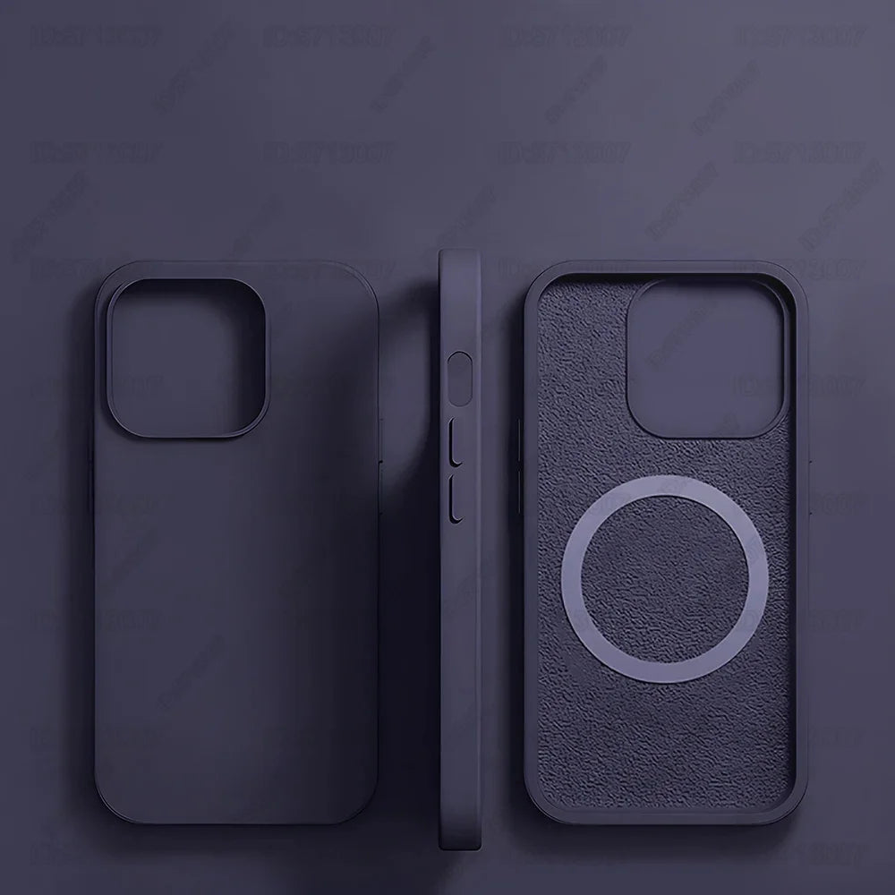Magnetic Liquid Silicone Case for iPhone 16/15 Pro Max & 16 Plus