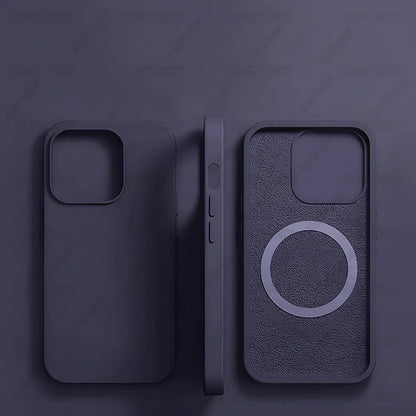 Magnetic Liquid Silicone Case for iPhone 16/15 Pro Max & 16 Plus