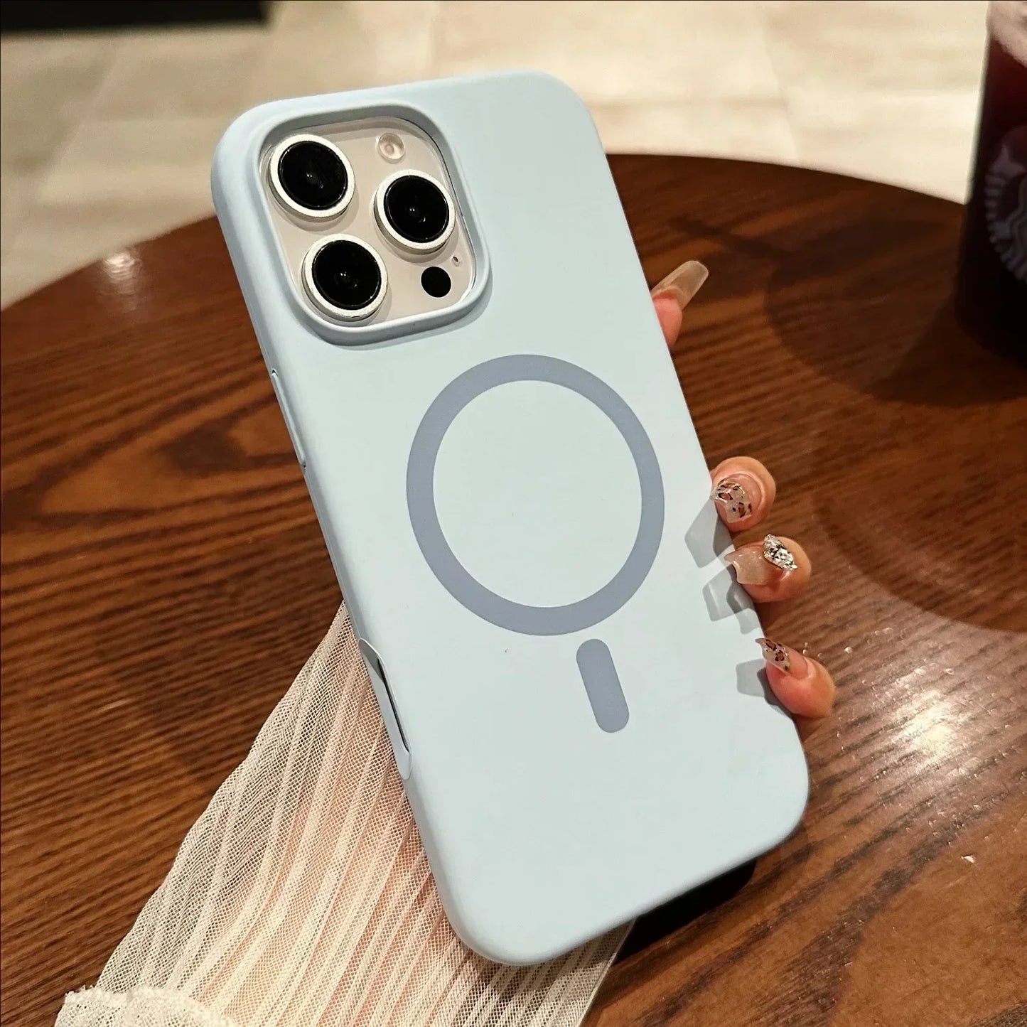 Liquid Silicone MagSafe Case for iPhone 16 15 14 13 12 Pro Max Plus Magnetic Cover