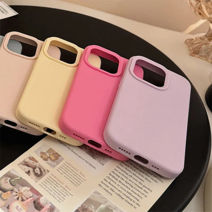 Colorful Silicone Back Cover Case for iPhone 11–14 Pro Plus