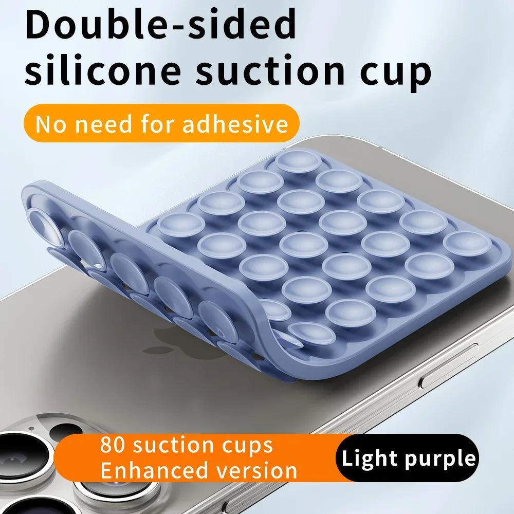 Double-Sided Silicone Suction Pad for Phone Fixing Adhesive Rubber Sucker Pad