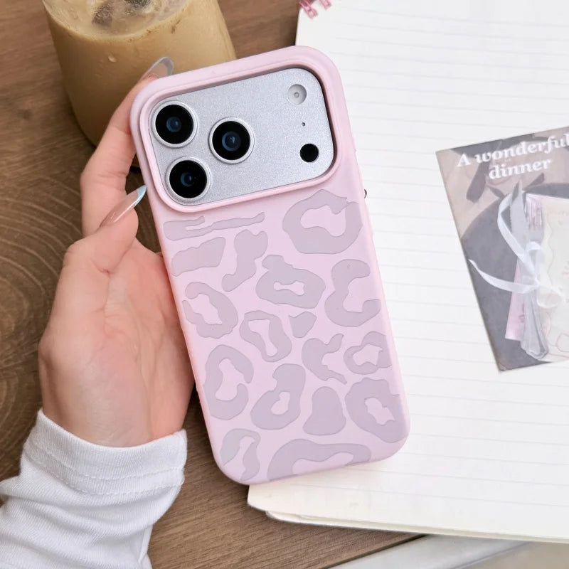 Candy Liquid Silicone Leopard Print Soft Case for iPhone 17 Air–11 Series