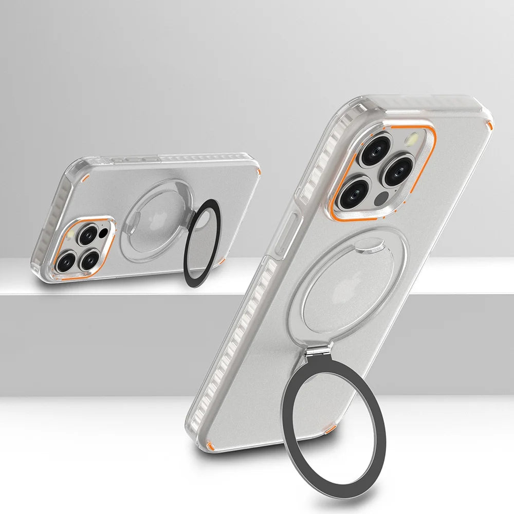 Luxury Matte MagSafe Clear Case for iPhone 17 Air 16 15 14 13 12 Pro Max