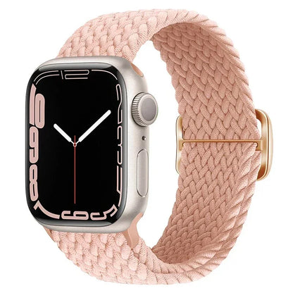 Braided Nylon Strap for Apple Watch Ultra 2/Series 10–4 Adjustable Band