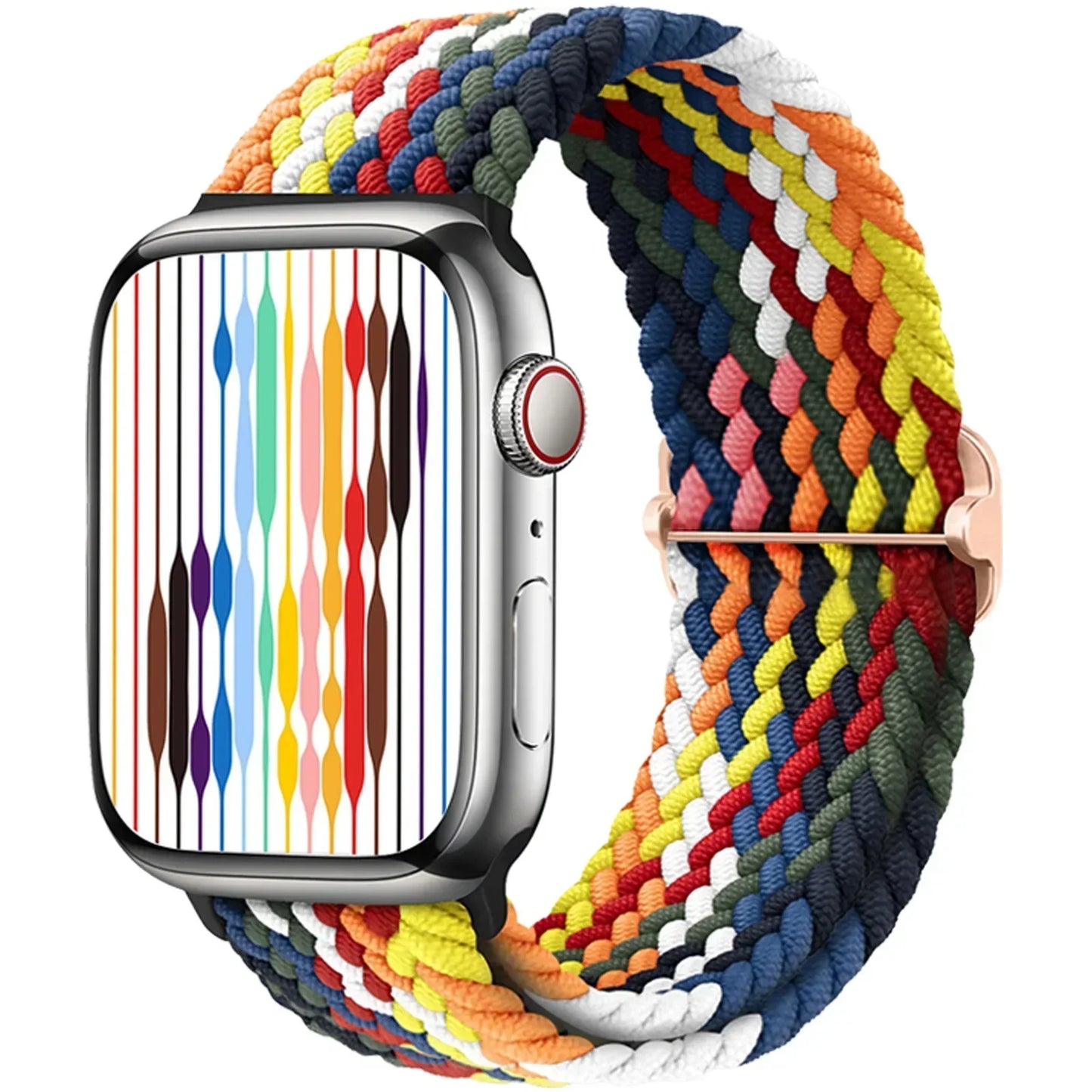 Braided Solo Loop for Apple Watch Ultra & Series 10–7 SE Elastic Band
