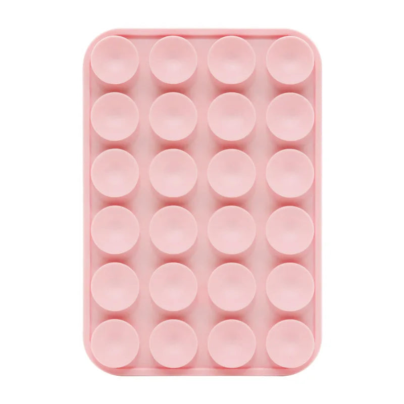 Silicone Suction Cup Magnetic Phone Holder Wall Mount for iPhone 12–16 MagSafe