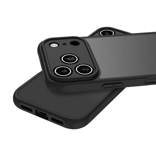 Luxury Matte Clear Armor Case for iPhone 17–11 Pro Max Shockproof Cover