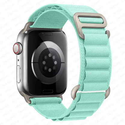 Nylon Alpine Strap for Apple Watch Ultra & Series 9–3 | 49–40mm Sport Band