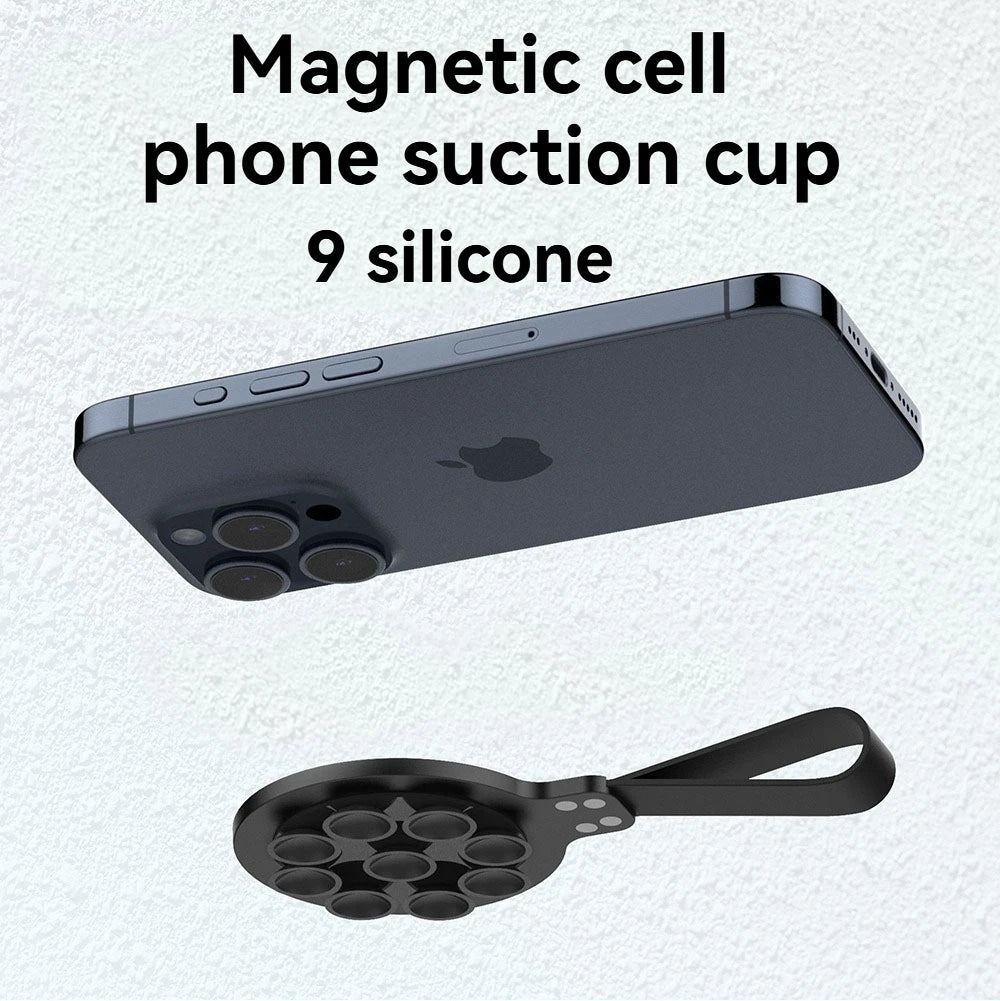 Magnetic Silicone Suction Cup Phone Holder for Car and Desk
