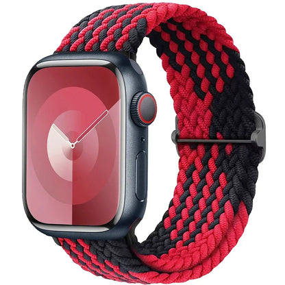 Braided Elastic Strap for Apple Watch Ultra 2 49mm Series 10 9 8 7 SE 6 5 4