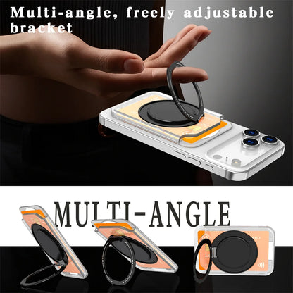 MagSafe Magnetic Wallet Card Holder Stand for iPhone & Samsung Phones
