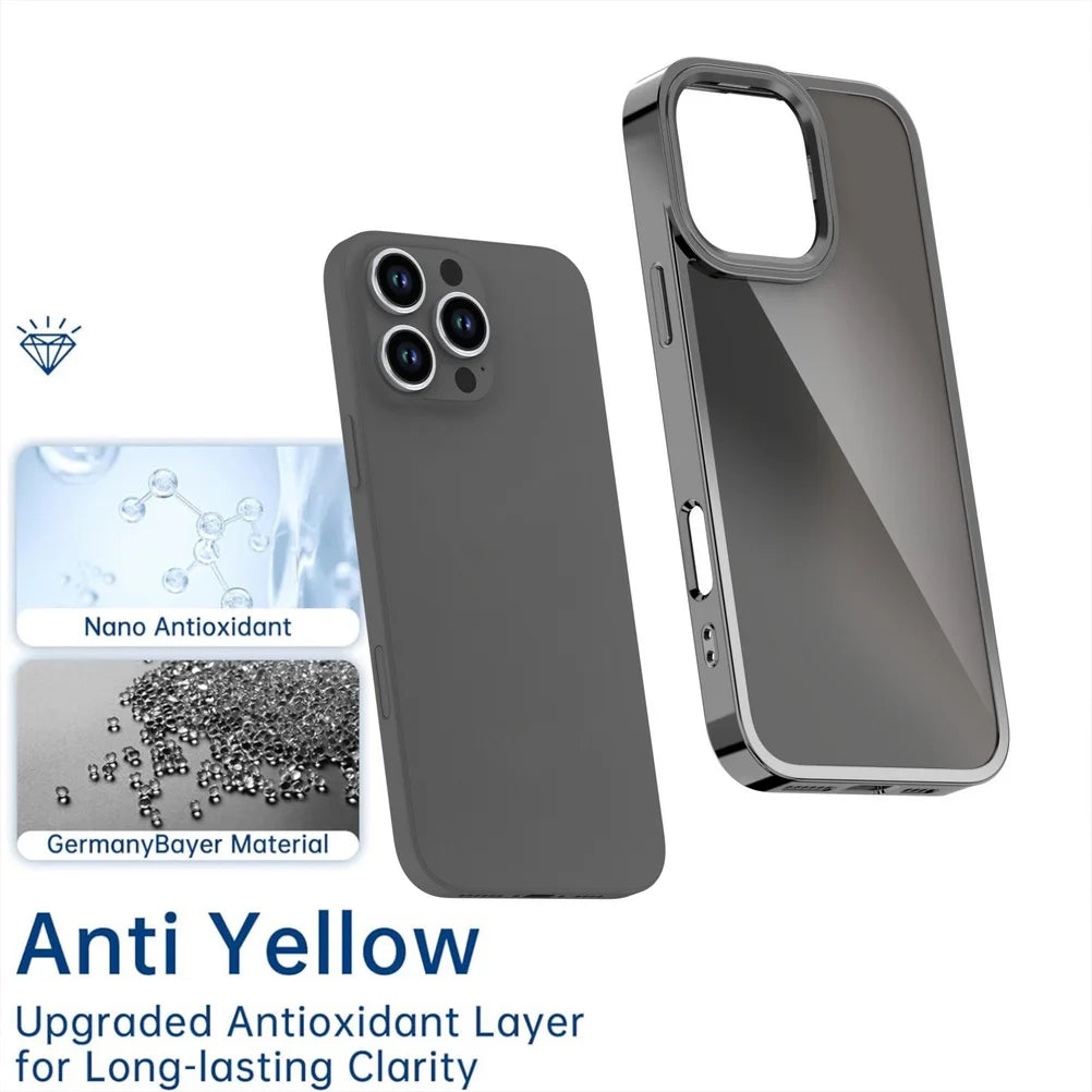 Anti-Yellow Magnetic Gradient Case w/ Metal Lens Guard for iPhone 16–11