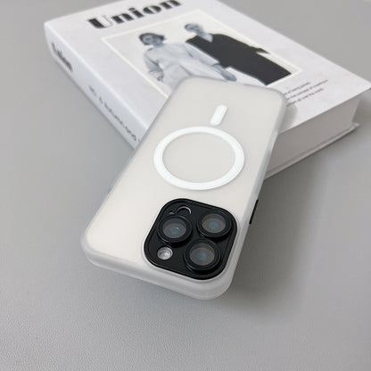 Magnetic Matte Translucent Armor Case for iPhone 15 14 Pro Max – MagSafe