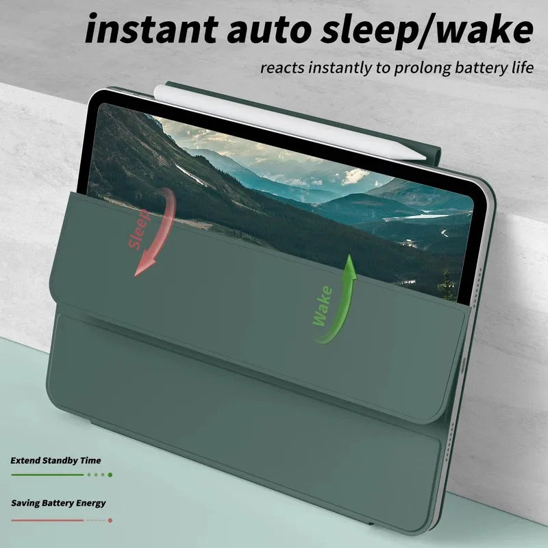 2025 Magnetic Case for iPad 11, A16, Air 4/5, Pro 11/12.9 & Mini 6 with Detachable Cover