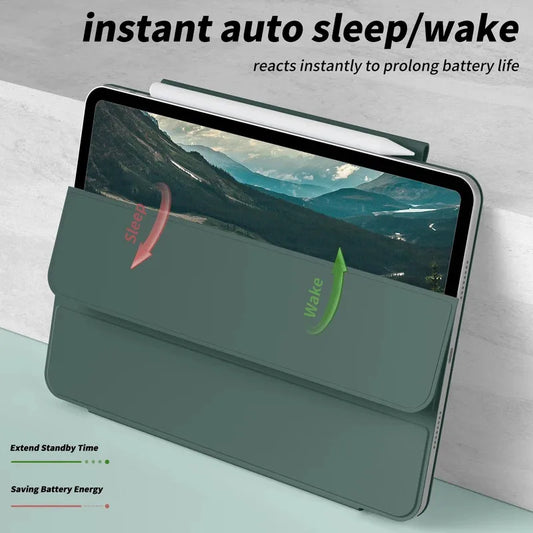 2025 Magnetic Case for iPad 11, A16, Air 4/5, Pro 11/12.9 & Mini 6 with Detachable Cover