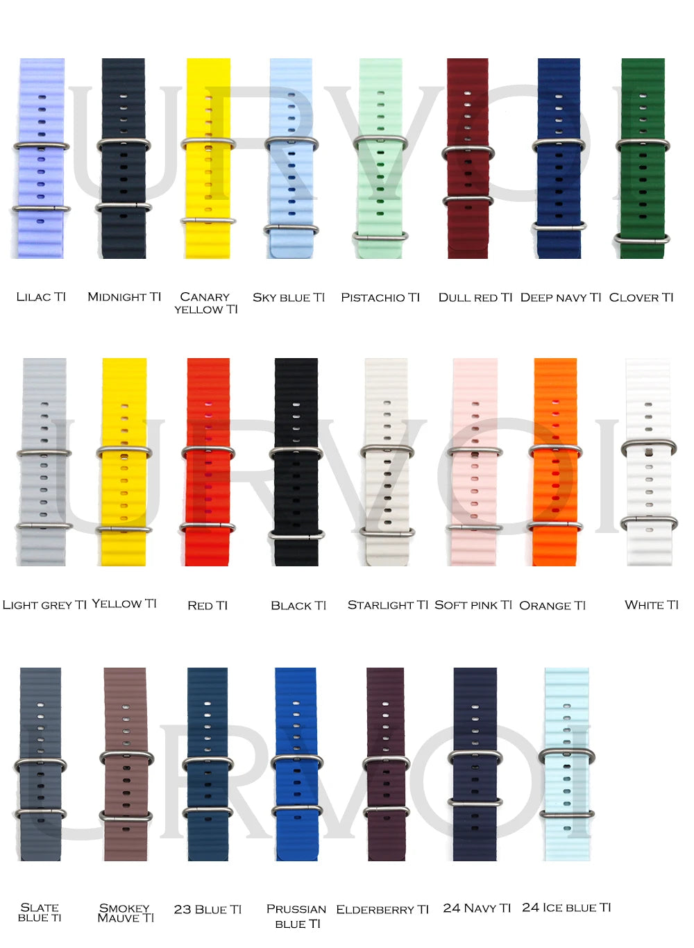 Ocean Band for Apple Watch Ultra 3/2 & Series 1-11, Silicone Sport Strap 46/49mm