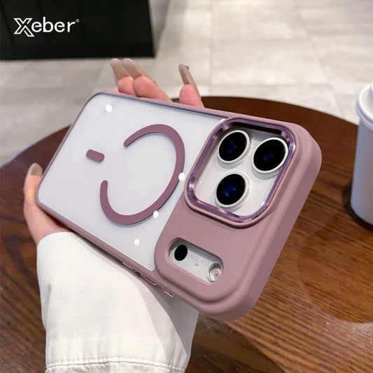 Shockproof MagSafe Case for iPhone 17 Air 16 15 Pro Max Plus with Lens Protection
