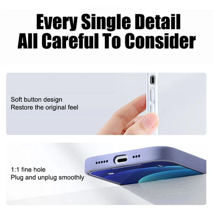 Liquid Silicone Shockproof Case for iPhone 16 Pro Max Plus Soft Cover