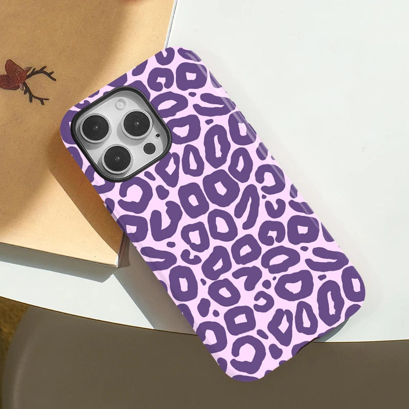 Luxury Leopard Print MagSafe Case for iPhone 16–11 | Magnetic Charging Cover