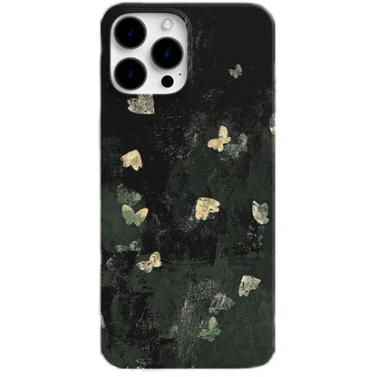 Korean Y2K Black Butterfly Case for iPhone 16 15 14 13 12 11 XR XS