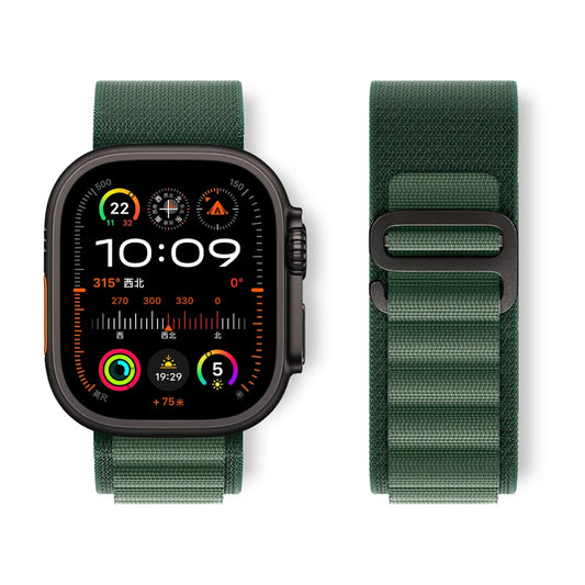Alpine Loop Nylon Strap for Apple Watch Ultra 2 & Series 10-4, 40-49mm Adjustable Band