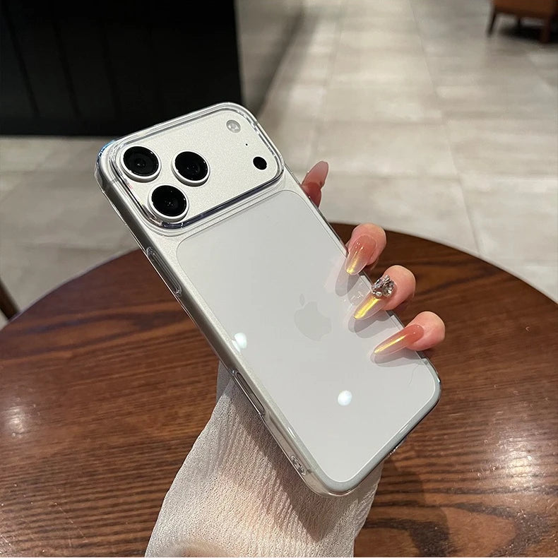 Ultra Thin Transparent Orange Case for iPhone 17 Pro Max 16 15 14 13 12 Air Plus