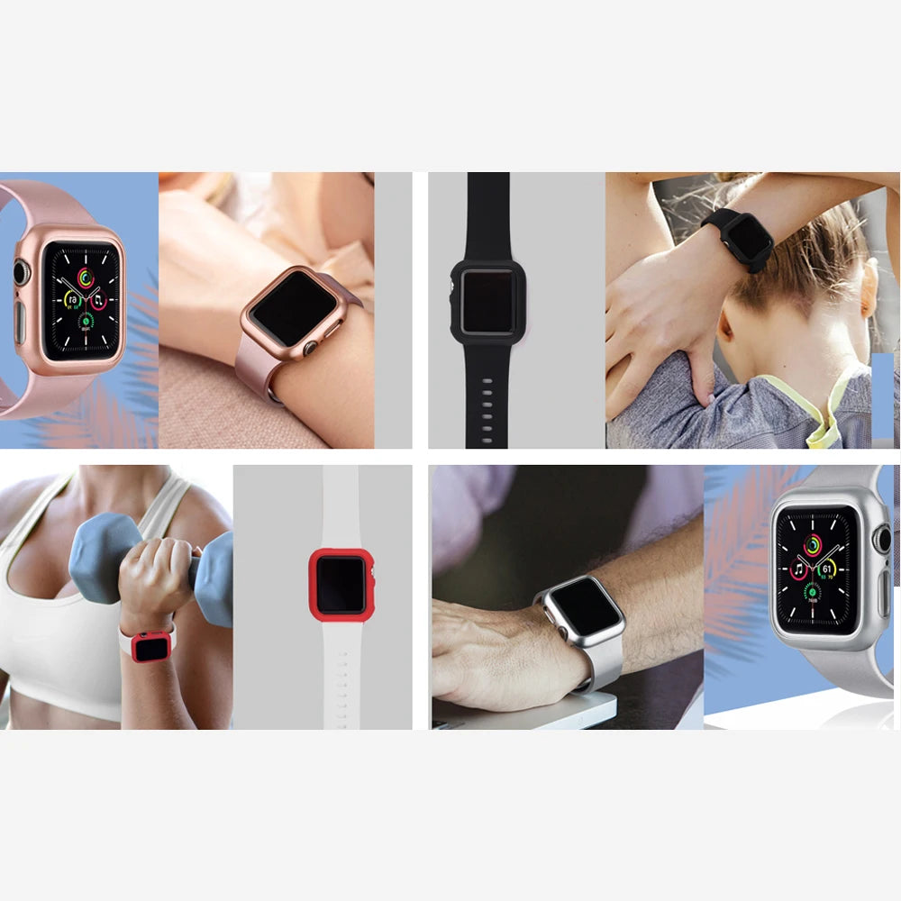 Matte PC Bumper Case for Apple Watch Ultra SE 8 7 6 5 4 3 2 – 49–38mm