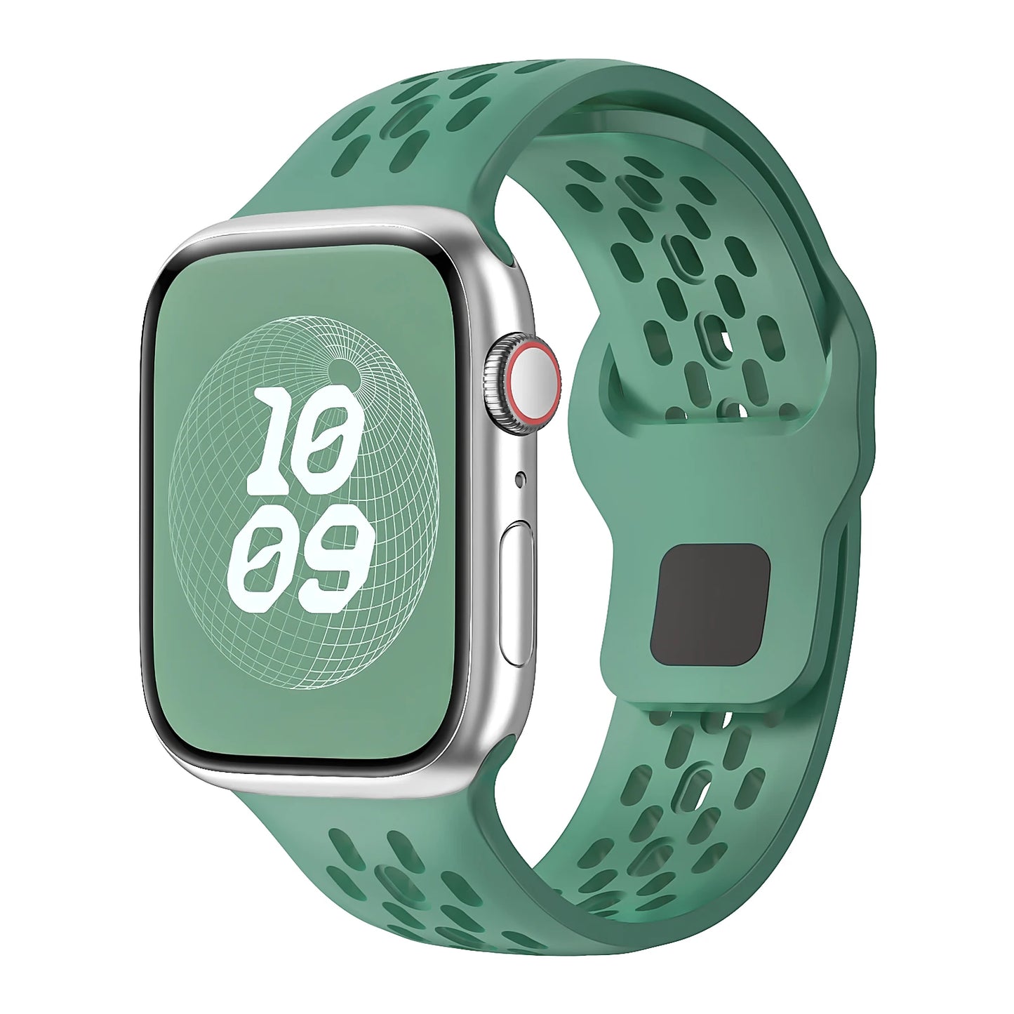 Silicone Band for Apple Watch Series 3–10 Ultra, Adjustable Strap 38mm–49mm Bracelet