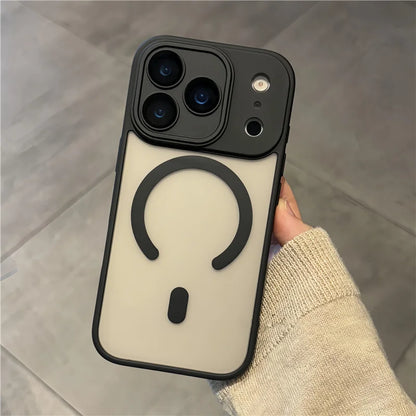 Luxury Matte MagSafe Case with Camera Lens Protector for iPhone 15–17 Pro Max & 17 Air