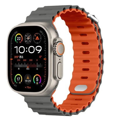 Ocean Silicone Strap for Apple Watch Ultra 3/2 & Series 11–5 SE2 Band