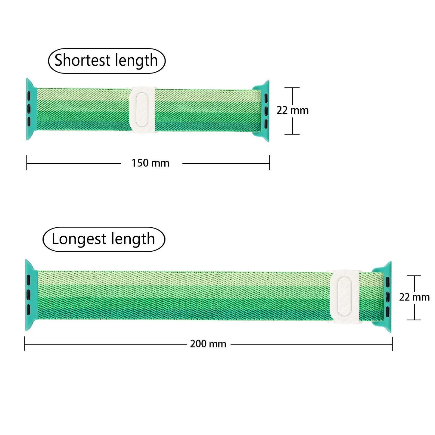 Elastic Nylon Strap for Apple Watch Ultra 3/2 & Series 11–8 SE Band