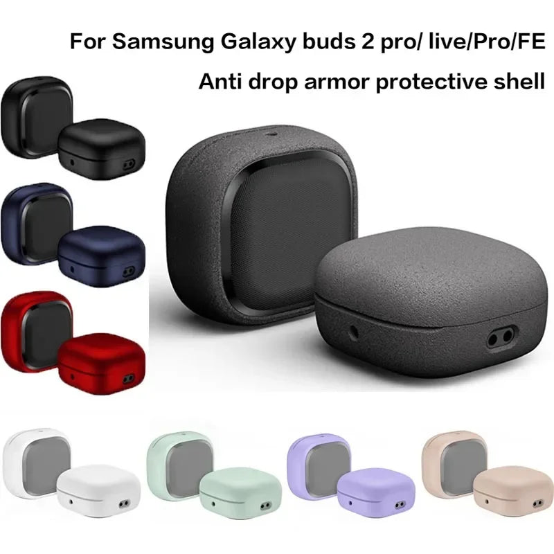 Hard Shell Protective Case for Galaxy Buds 2 Pro/FE/Live/Pro Anti-Drop Cover