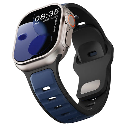 Sports Silicone Bracelet for Apple Watch 40–49mm Series 4–10 & Ultra