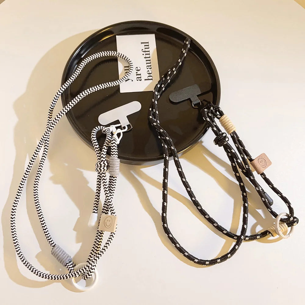 Handwoven Long Mobile Phone Lanyard Crossbody Strap Unisex Anti-Loss Durable