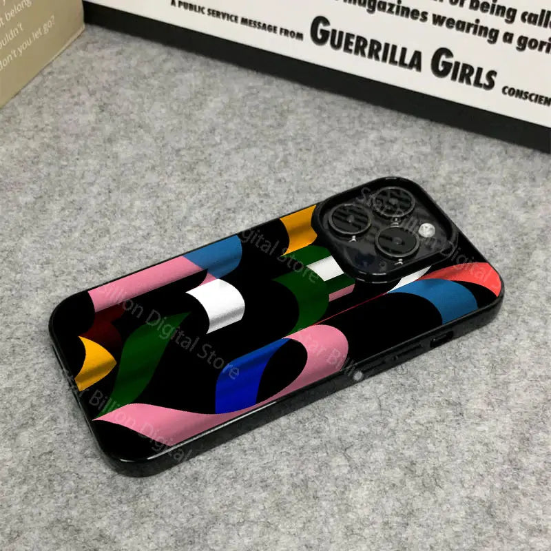 iPhone Case Ins Spain Fashion Simple Art Vision 11–16 Series