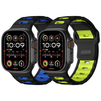 2PCS Silicone Strap Band for Apple Watch Ultra 49mm Series 9 8 7 6 5 4 3 SE