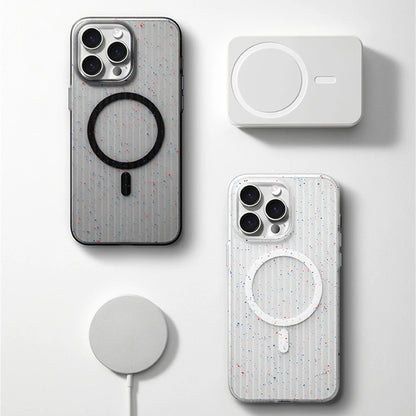 Art Spray Matte Magnetic Case for iPhone 16 15 14 13 12 Pro Max Plus Wireless