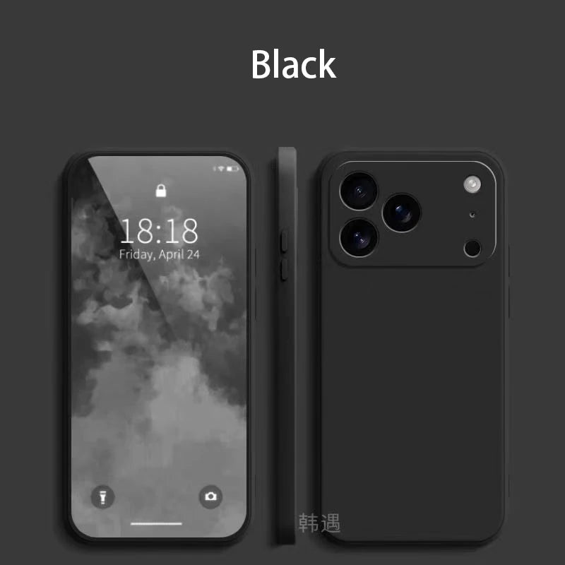 Square Liquid Silicone Soft Case for iPhone 17 Pro Max & 17 Air Shockproof Cover