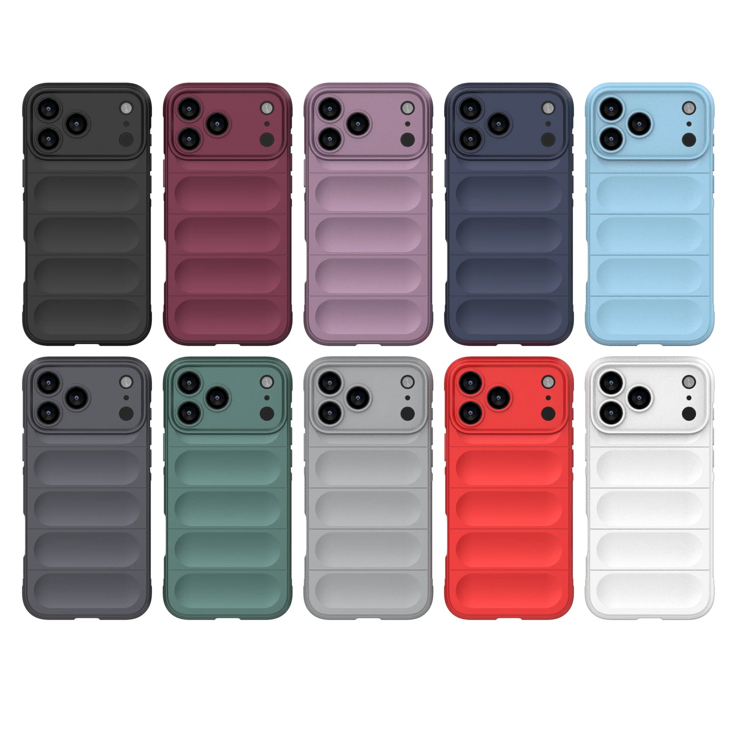AirBag Armor Shockproof Silicone Phone Case for iPhone 17 Pro Max Cover