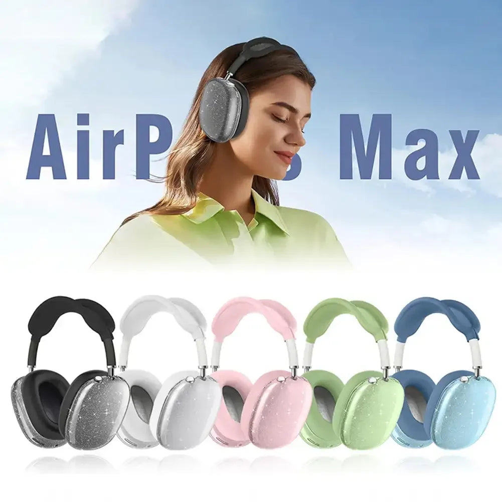 3D Transparent Anti-Fall Dust-Proof Protective Cover for AirPods Max