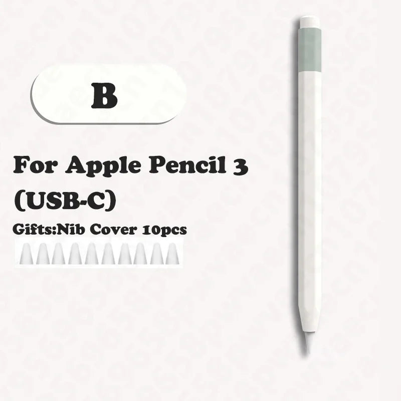Retro Silicone Case for Apple Pencil 3 USB-C – 3rd Gen Stylus Cover