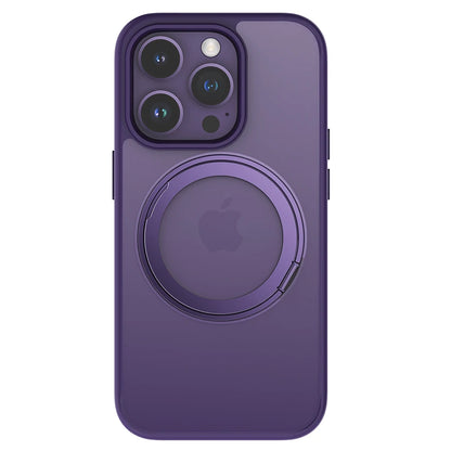 Magnetic TPU Frame Ring Stand Case for iPhone 15 14 13 Pro Max Plus
