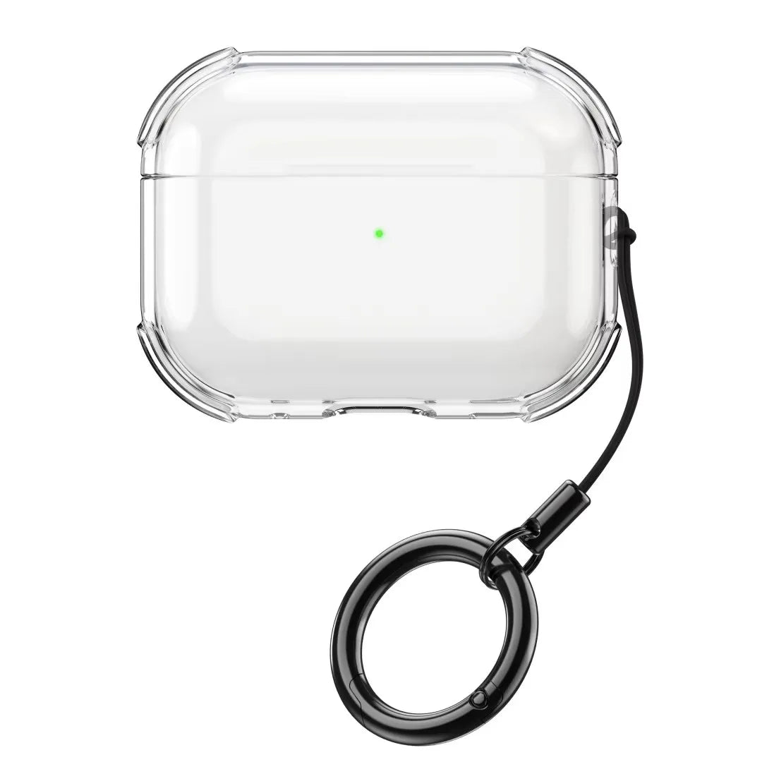 Clear TPU Case for AirPods Pro 3 with Lanyard, Keychain & Cleaning Kit
