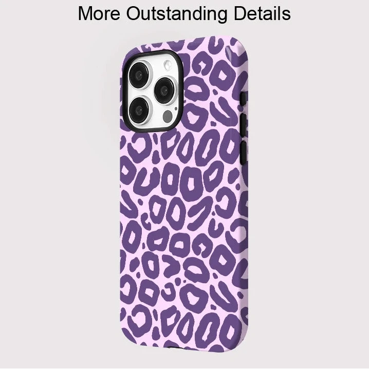 Luxury Leopard Print MagSafe Case for iPhone 16–11 | Magnetic Charging Cover