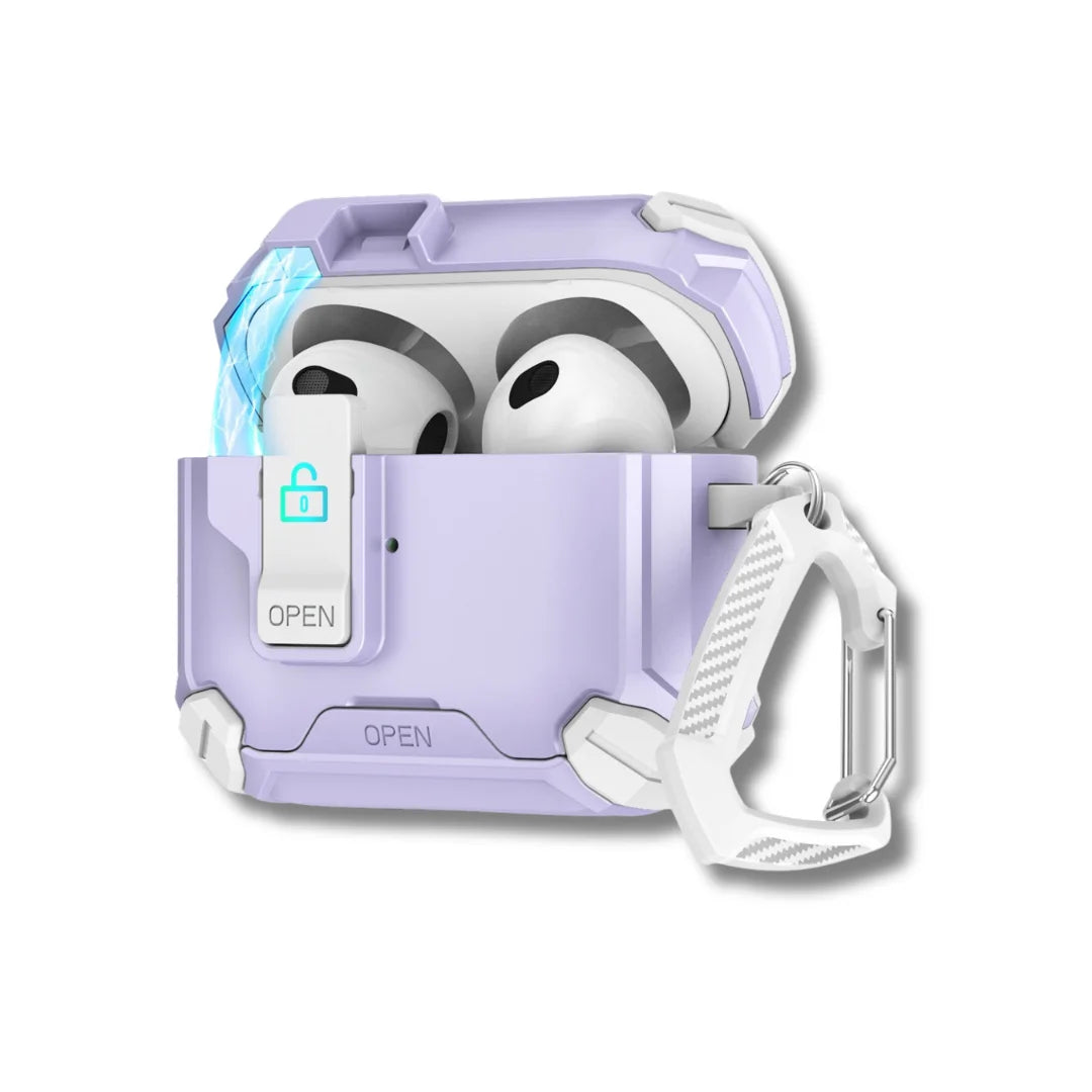 AirPods Pro Shockproof TPU Case with Phone Stand & Lock Clip for 2nd–4th Gen, Wireless