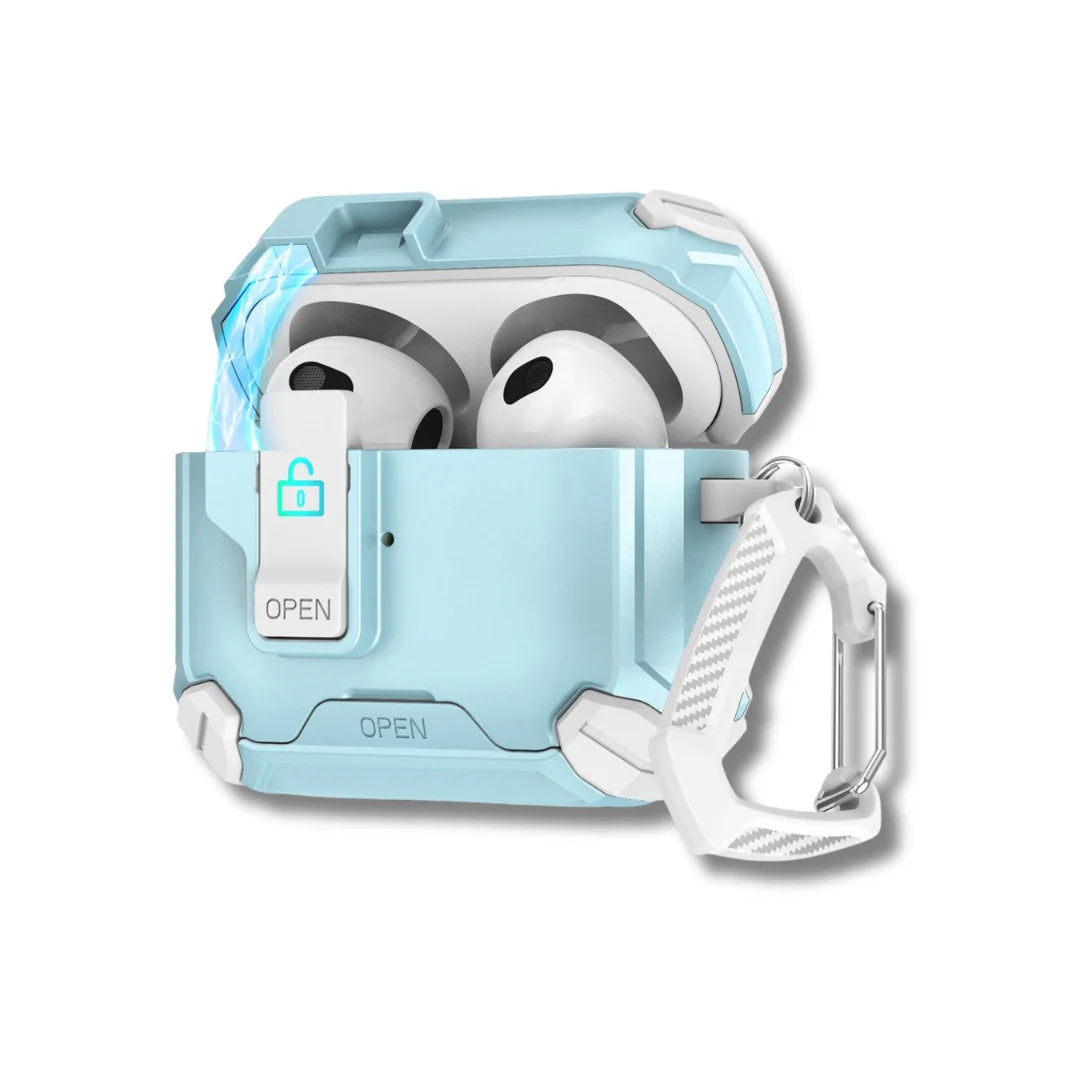 AirPods Pro Shockproof TPU Case with Phone Stand & Lock Clip for 2nd–4th Gen, Wireless