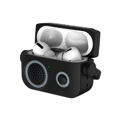 3D Simulation Silica AirPods Case with Locking Cap & Lanyard for Pro 1–3